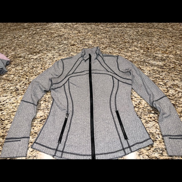 Lululemon Define Jacket - Heathered Herringbone Heathered Black White - Picture 3 of 7